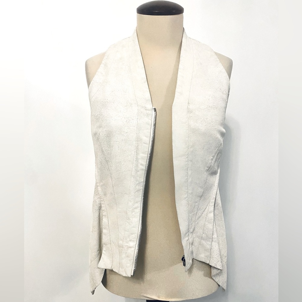 Rick Owens Distressed Style Leather Vest